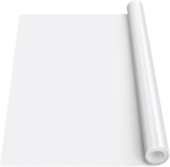 Silicone Mat Heat Resistant Mats for Countertop, Multipurpose Large Silicone Mats for Crafts Kitchen Workbench Size 36x24 inches Thick 2mm,Rolled Package,Translucent