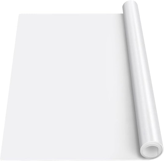 Silicone Mats for Kitchen Counter, Nonslip Silicone Mats for Crafts Countertop Protector Heat Resistant Mat (78.7” x 24” x 0.08”, Translucent)