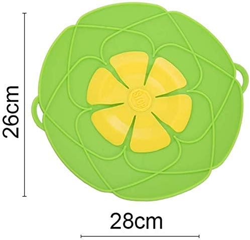 2 Pack Spill Stopper Lid Cover, 10.2 inch and 11 inch, Boil Over ‎Spill Stopper, Microwave Splatter Food Cover, BPA-Free Silicone Lids and Dishwasher Safe, for Home Kitchen