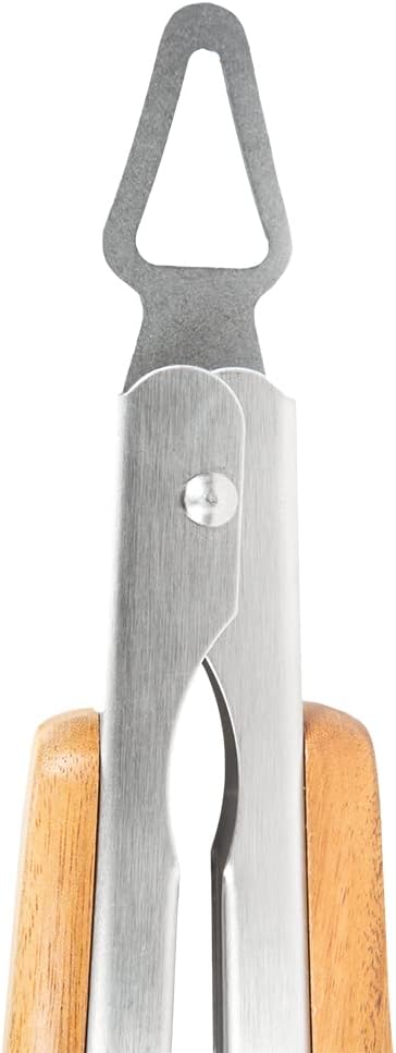 BBQ-AID Pro BBQ Tongs for Grill - 17" Professional Grade Barbecue Tongs for Cooking- Solid & Sturdy - Built with 304 Grade Stainless Steel and Acacia Wood - Heavy Duty Built to Last Kitchen essential.