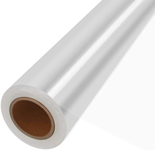 JOYIT 110 ft Cellophane Wrap Roll (35 in x 110 ft) - 3 Mil Thickness, Clear Bags, Wrapping Paper for Flower Gift Baskets (35" fold into 17.5")
