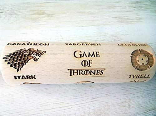 GAME with FAMILY NAMES EMBOSSING ROLLING PIN LASER ENGRAVED DOUGH ROLLER for EMBOSSED COOKIES PATTERN