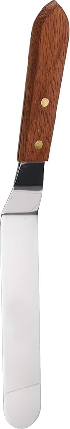 Icing Spatula | Professional Cake Angled Offset Spatula with 4.5" Stainless Steel Blade | Thickened Frosting Knife with Durable Wooden Handle for Cake Decorating, Pastry & Baking [2PK]