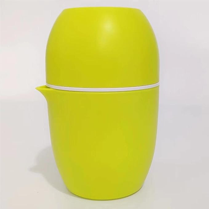 Hand Juicer - Citrus Juicer with Lemon Shape - Hand Lemon Juicer with Two Press Options for Different Fruits (Yellow)