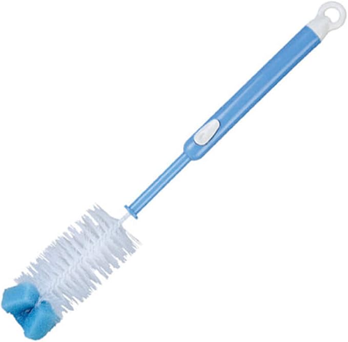 2 Pack Long Bottle Cleaning Brush for Long and Narrow Neck Beer, Wine, Kombucha, Bottles,Nalgene, Pitcher, Carafe, Glass Jars, Brewing Bottle Cleaner,Easy to Clean Corner, 15 to18.5 inch