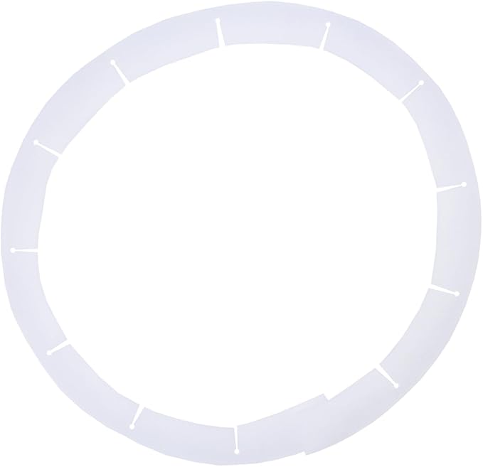 Adjustable Pie Crust Shields, Silicone Baking Protectors, Cover Ring Tools Fits 8-11.4 Inch Pies, Baking Pie Pizza Crust Shield Protector Cover for Edges ﻿ (Transparent)