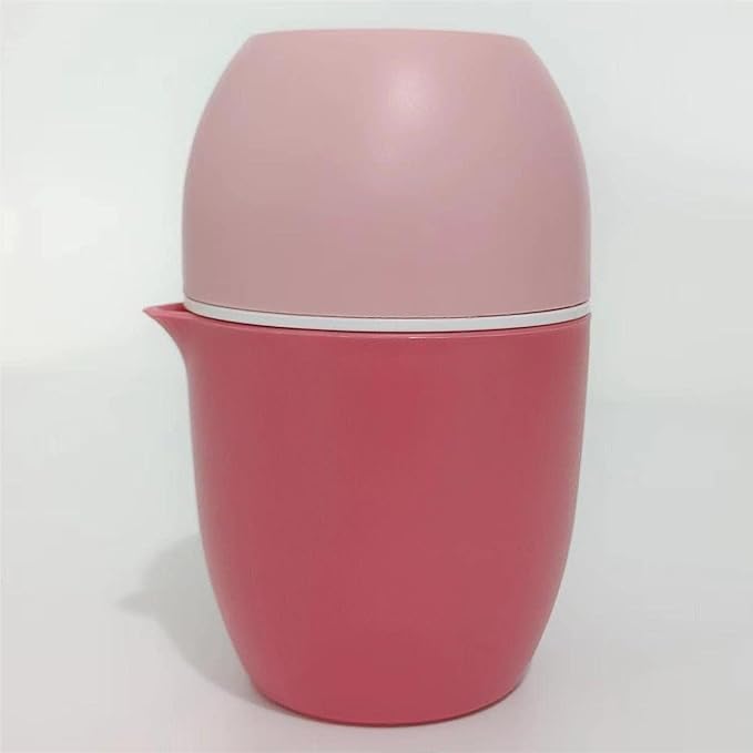 Hand Juicer - Citrus Juicer with Lemon Shape - Hand Lemon Juicer with Two Press Options for Different Fruits (Pink)