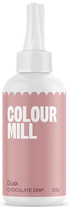 Colour Mill Chocolate Drip Easy-Melt Drizzle for Desserts, 125 Grams Dusk