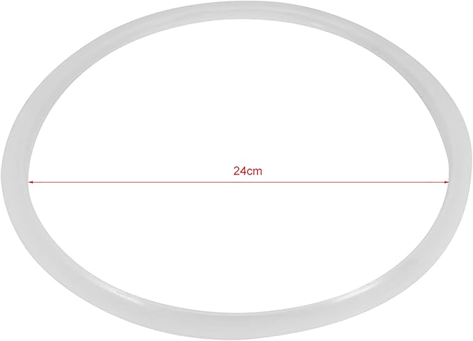 TOPINCN Silicone Sealing for Pot, Replacement Clear Silicone Gasket Sealing for Home Pressure Cooker Kitchen Tool(Diameter 24CM)