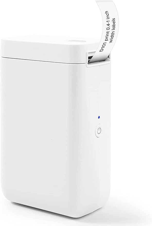 NIIMBOT Label Maker Machine D101 Label Printer Portable Wireless Connection Multiple Templates Available for Phone Easy to Use Office Home Organization USB Rechargeable