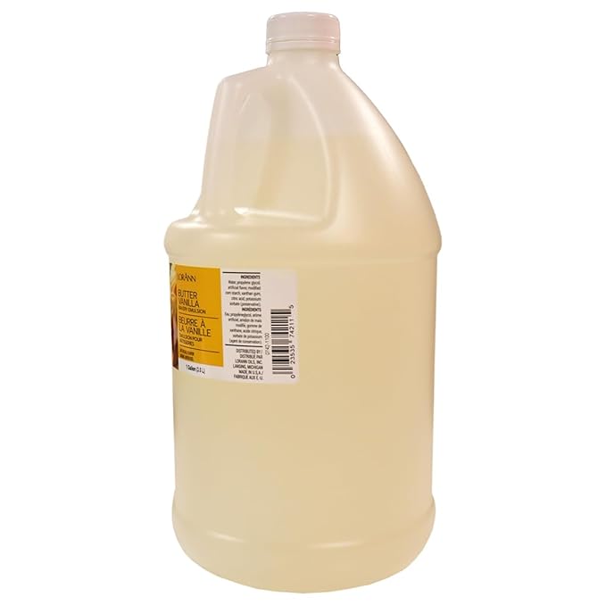 LorAnn Oils Butter Vanilla Bakery Emulsion: True Essence, Ideal for Boosting Fruit Tones in Cakes, Cookies & Desserts, Gluten-Free, Keto-Friendly, Extract Substitute Essential for Your Kitchen
