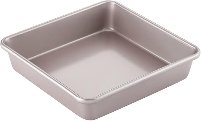 CHEFMADE 9-Inch Square Cake Pan, Non-Stick Deep Dish Bakeware for Oven Baking (Champagne Gold)