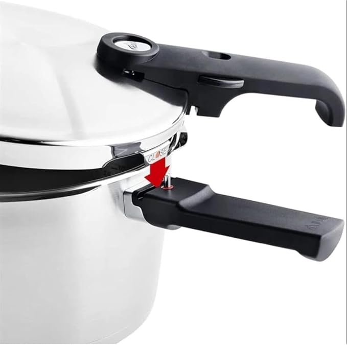 Fissler Vitavit Premium Pressure Cooker Set, 3.7 Quart and 6.3 Quart with Glass Lid