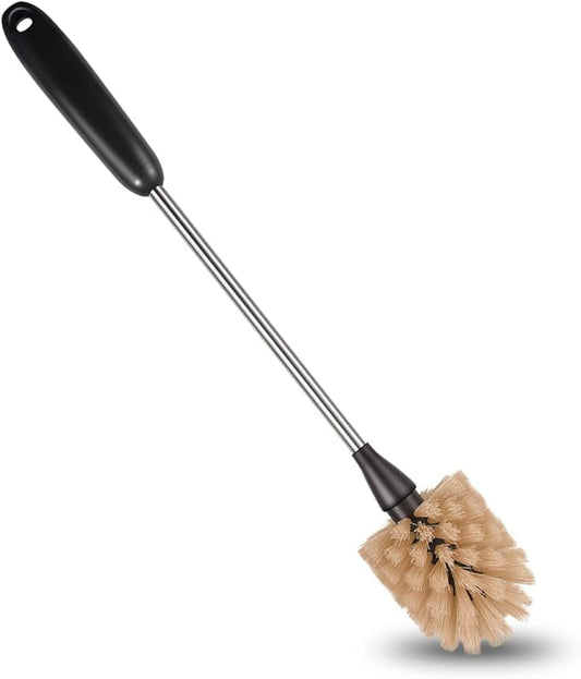 Stainless Steel Long Handle Water Bottle Brush, Flexible Scrubbing Brush for Cleaning Water Bottles, Baby Water Bottles, Glassware, Food Jars, Sports Jugs, Sobriety Jugs, 15 in.