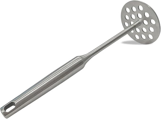 Potato Masher, Stainless Steel Potato Masher,Large Heavy Duty Metal Mashing Utensil,Silver,1 Pieces,7.87 Inch.