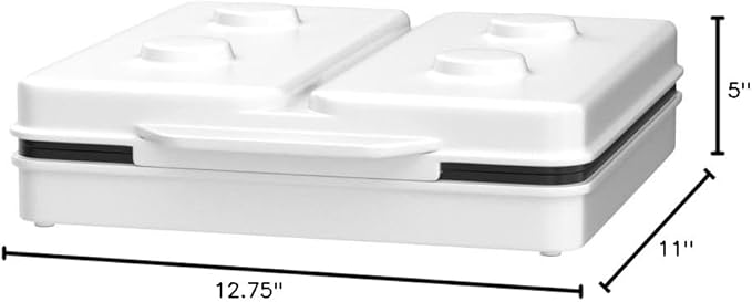 Building Brick Electric Waffle Maker- Cook Fun Buildable Waffles, Pancakes in Minutes- Build Houses, Cars & More Out of Stackable Waffles- Bite Sized for Kids, Nonstick Iron Recipes Included, Fun Gift