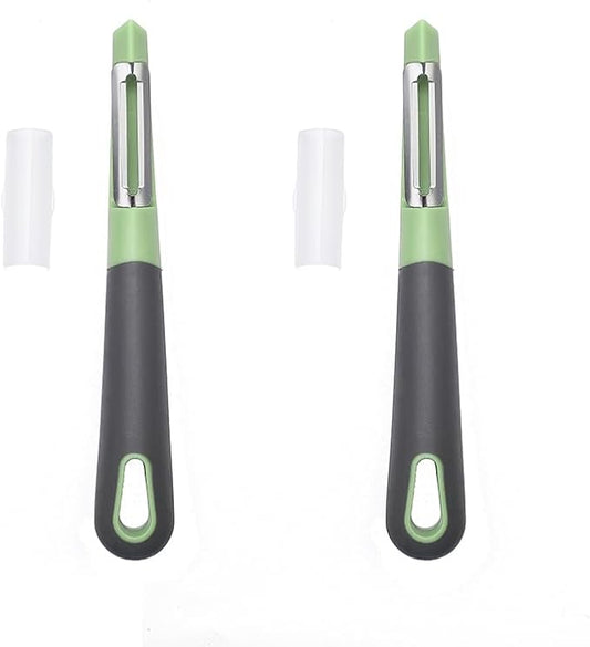 Fanmusic Swivel peelers - potato peelers，Fruit and vegetable peelers for kitchen (2 pack)