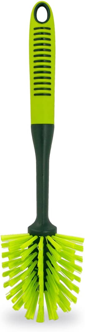 Pine-Sol Long Handle Dish Brush – Heavy Duty Bristle Kitchen Scrubber, Safe with Non-Stick Cookware (Pack of 12)