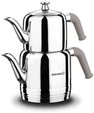 Korkmaz Riva A189-02 Teapot Set, Beige