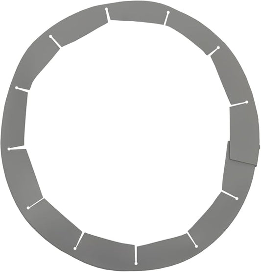 Silicone Pie Crust Shields, Adjustable Baking Pie Crust Shield Protector Cover for Edges, Baking Protectors Cover Ring Fits 8-11.4 Inch (Grey-1pcs)