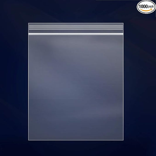 iMailer - 1000 Count - 9" x 12" Zip Bags - Clear Reclosable Zip Plastic Poly Bags with Resealable Lock Seal Zipper for Art Prints, A4, Letter Sized Documents, Clothing