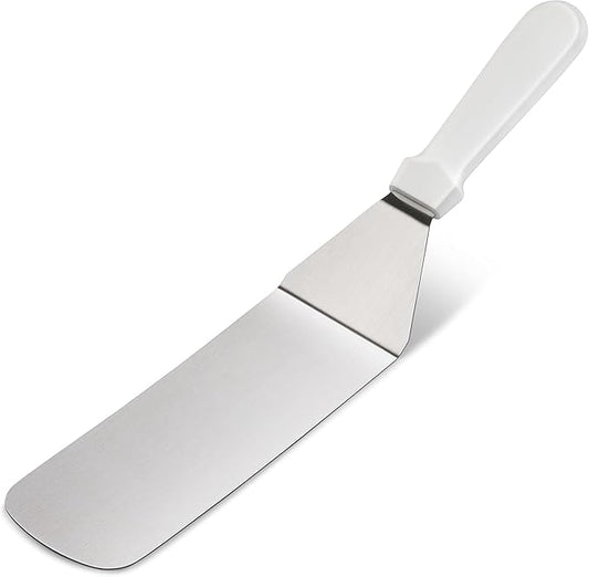 New Star Foodservice 36213 Plastic Handle Flexible Grill Turner/Spatula, 14.5-Inch, White