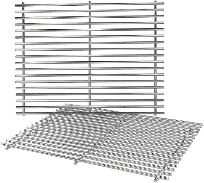 19.5" Cooking Grates for Weber Genesis 300 Series, Genesis E310 E320 E330 S310 S320 S330, 304 Stainless Steel Grill Grate Replacement Parts for Weber 7528 & 7524