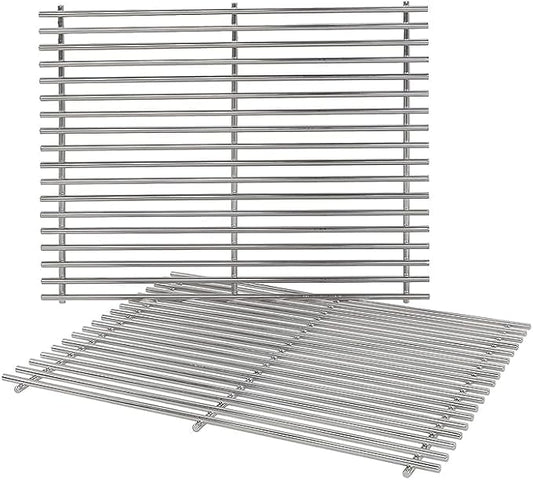 19.5" Cooking Grates for Weber Genesis 300 Series, Genesis E310 E320 E330 S310 S320 S330, 304 Stainless Steel Grill Grate Replacement Parts for Weber 7528 & 7524