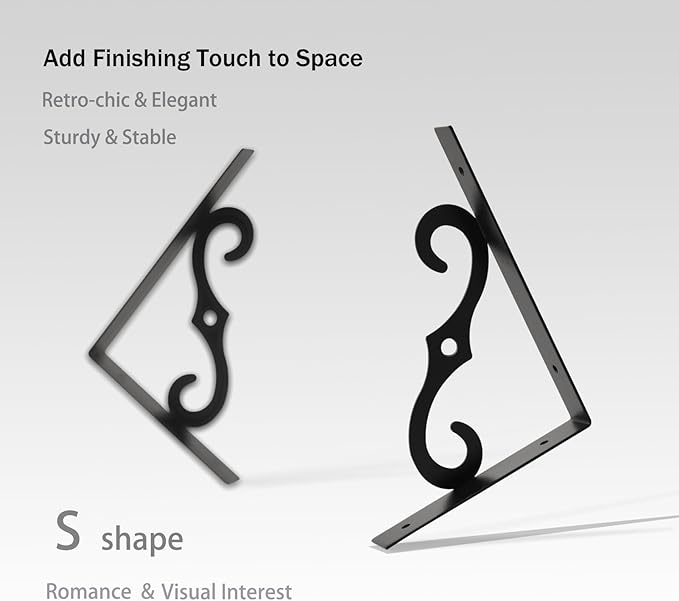 DINZI LVJ Long Wall Shelves, 47.3 Inch Large Floating Shelves Set of 2, Wide Display Shelf Wall Mounted with Brackets, Easy Hanging for Living Room, Toilet, Office, Bedroom, Espresso