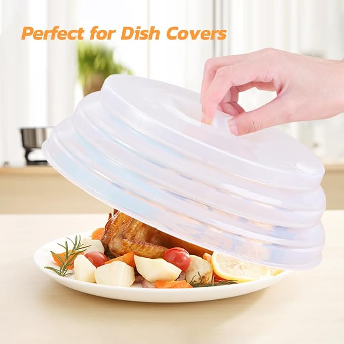 Silicone Bowl Covers - Microwave Splatter Cover & Dish Covers for Oven Cooking