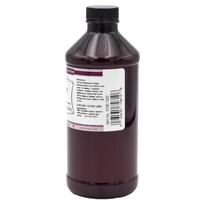 Lorann Oils Rum Bakery Emulsion: Realistic Rum Flavor, Ideal for Enhancing Boozy Notes in Baked Goods, Gluten-Free, Keto-Friendly, Rum Extract Alternative Essential for Your Kitchen