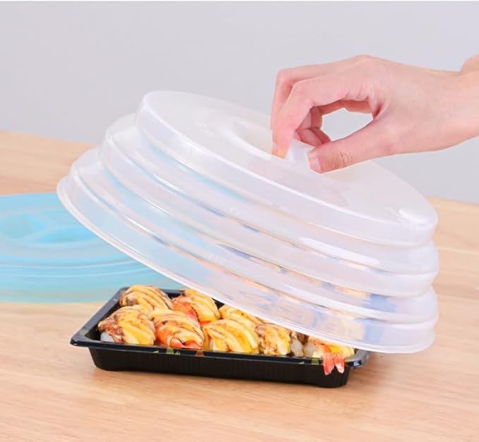 Microwave Cover for Food Microwave Splatter Cover - Silicone Microwave Plate Cover Dish Covers for Microwave Oven Cooking Anti-Splatter Guard Lid with Steam Vents BPA Free