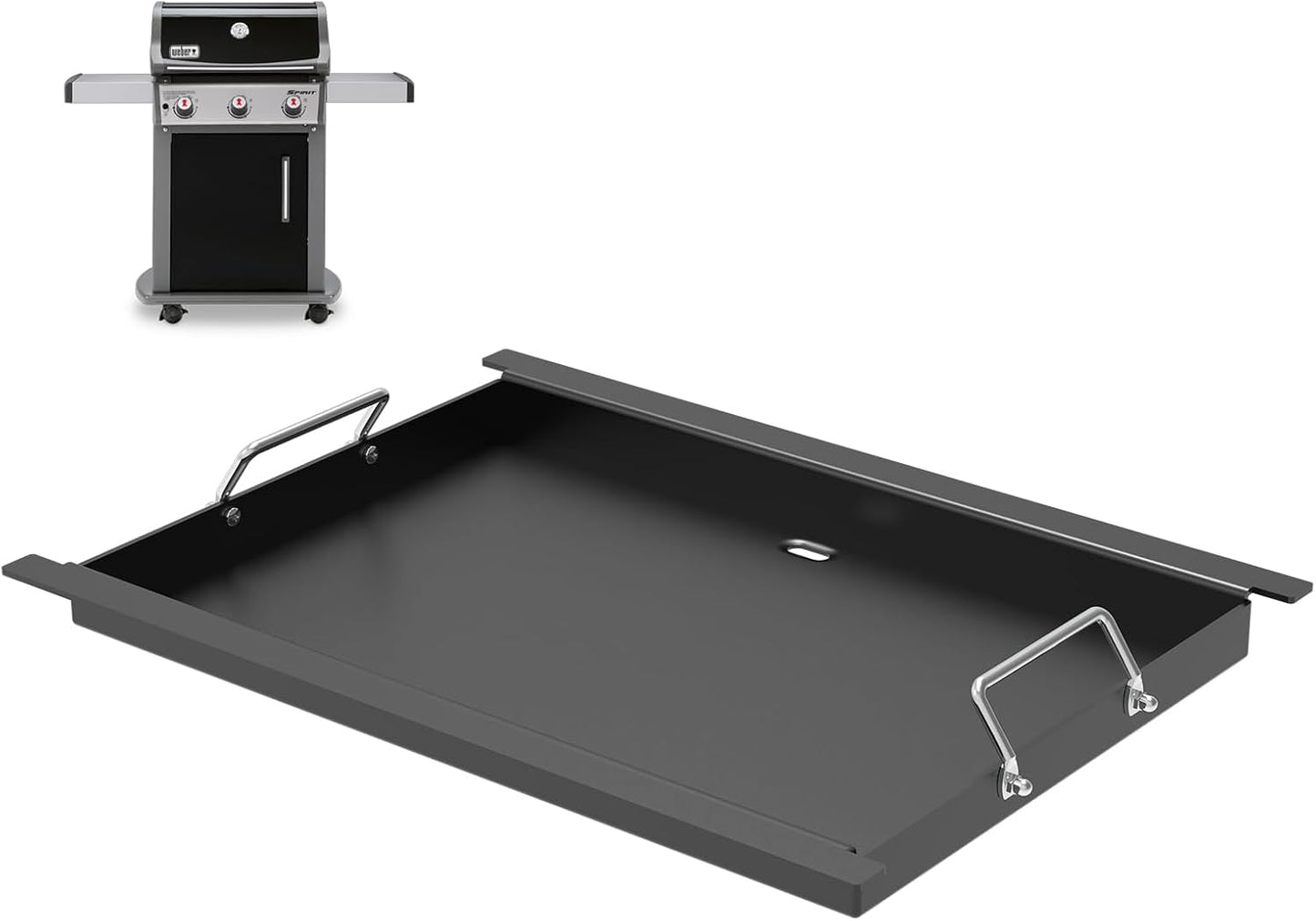 Spirit 300 Full Size Griddle Insert for Weber GS4 Spirit I/II 300 Series Gas Grill E310,E320,S310,E315,S320,E330,S330 Parts, 6787 Carbon Steel Flat Top Griddle Replacement Parts for Weber 7638 7639