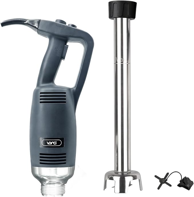 VONCI 750W Commercial Immersion Blender, Extra Heavy Duty Hand Blender with Variable Speed 8000-19000RPM, Handheld Stick Mixer with 22" SUS 304 Shaft, Commercial Emulsifier for Restaurant Kitchen.
