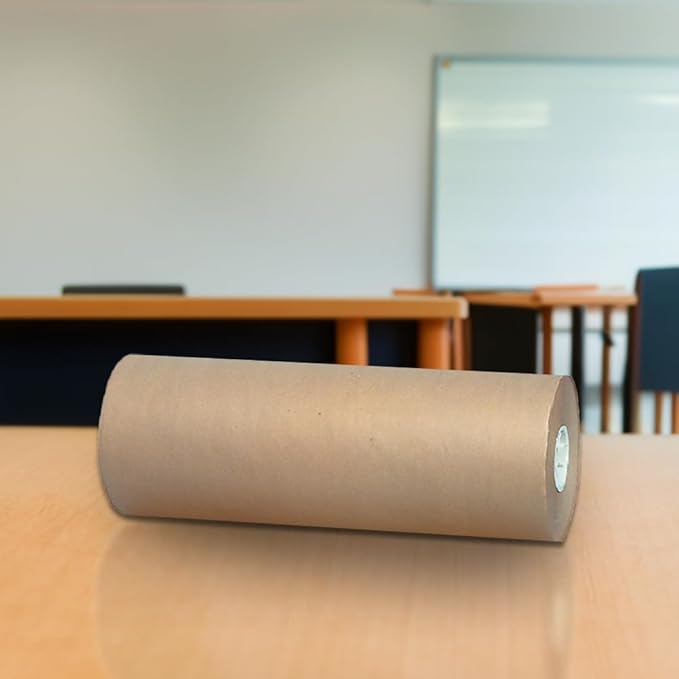 School Smart Butcher Kraft Paper Roll, 40 lbs, 48 Inches x 1000 Feet, Brown