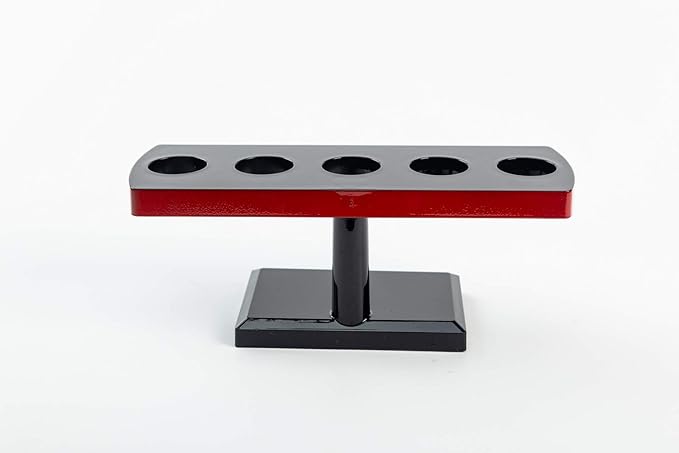 Japanese Style Temaki Sushi Roll Holder with Five Compartments Holes, Kitchen Dining Decor Display Stand, Restaurant Supply Serveware (9.4" x 3.25" x 3.6")