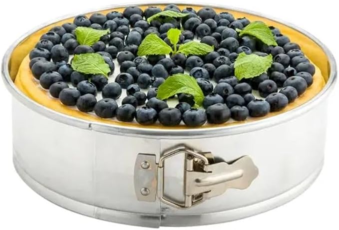 Soro Essentials- 9'' x 3'' Deep Aluminum Round Spring Form Pan- Leak Proof Cheesecake Pan Spring Form Pans with Removable Bottom and Quick Release Latch for Baking Cheesecake Cakes