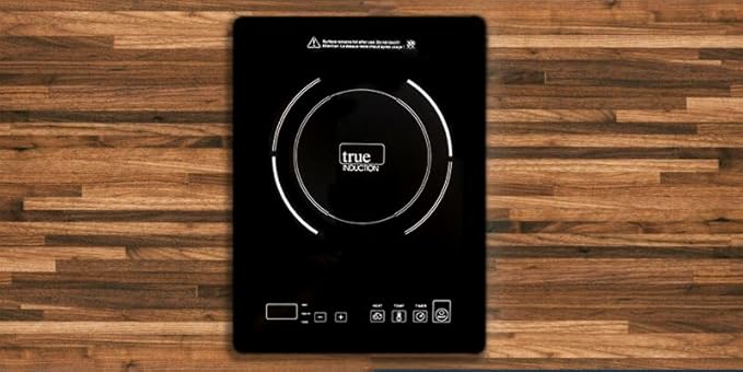 TI-1B 12 inch Built-In Single Burner Induction Glass-Ceramic Cooktop, 1750W, UL858 Certified