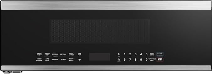 Midea MMO12S3ASTZ Over the Range Oven, 1.2 Cu.ft Slim, Stainless Steel Microwaves, 1000W Heating Power with 400CMF Vent Fan