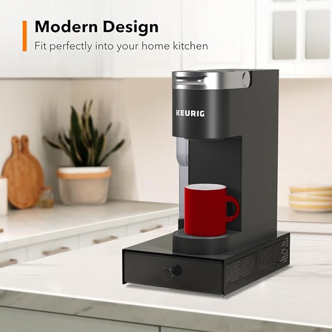 SICHEER K Cup Organization Storage Drawer Maker K Cup Holder Coffee Pod Organizer Stand Tray Counter Rack Countertop Maker Stand Capsules Compatible with Keurig Accessories Holds 24 Pods