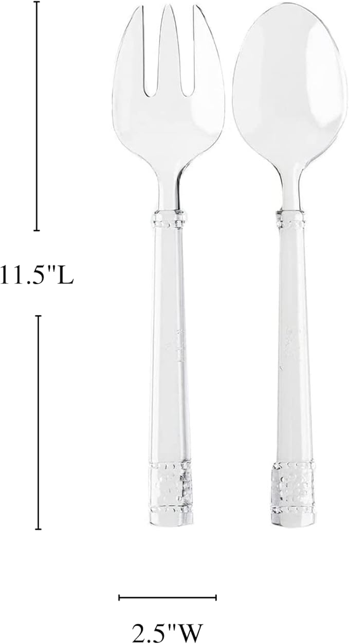 Juliska Isabella Acrylic Salad Server Set/2pc