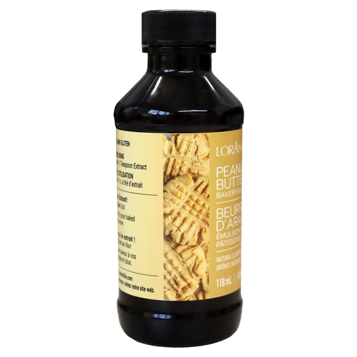 Lorann Oils Peanut Butter Bakery Emulsion: Realistic Peanut Butter Flavor Without Nuts, Perfect for Elevating Peanut Butter notes in Baked Goods, Gluten-Free, Keto-Friendly, 4 Oz