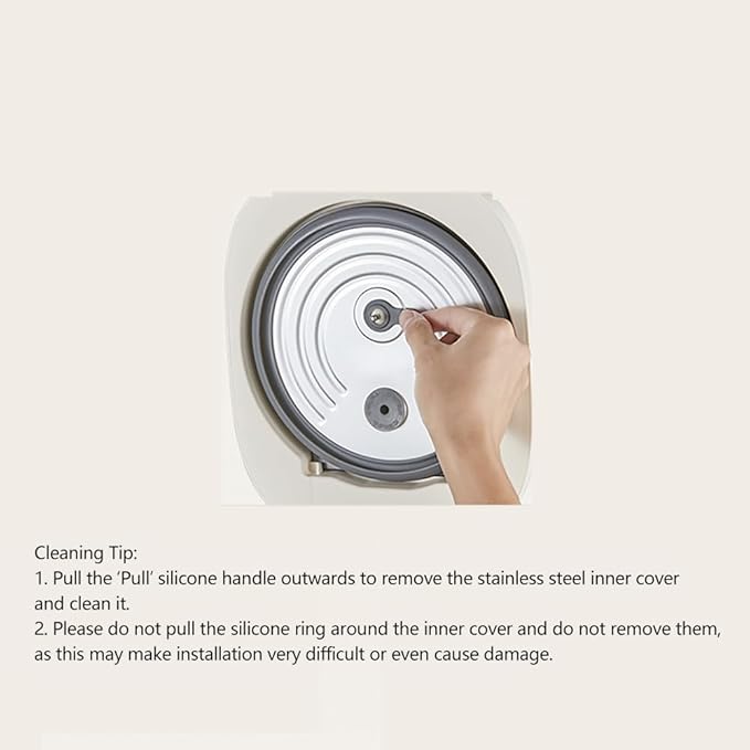 Joydeem Stainless Steel Rice Cooker, Uncoated Non-stick 316L Stainless Steel Inner Pot Rice Cookers, 6 Cup Uncooked, 3L/3.2 qt, DFB-D300