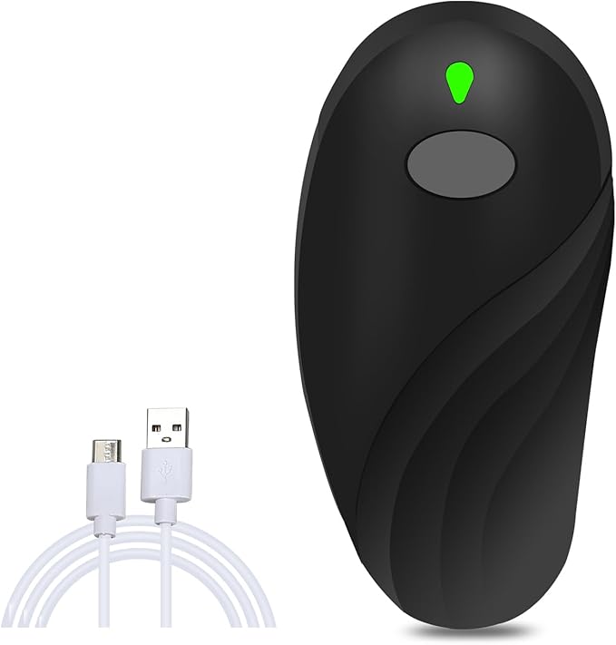 Rechargeable Auto Electric Can OpenerTouch Side Cut Opener Open Your Cans with A Simple Press of Button - Automatic,Smooth Edge,Food-Safe,for Kitchen for Seniors with Arthritis Small Size (Black)