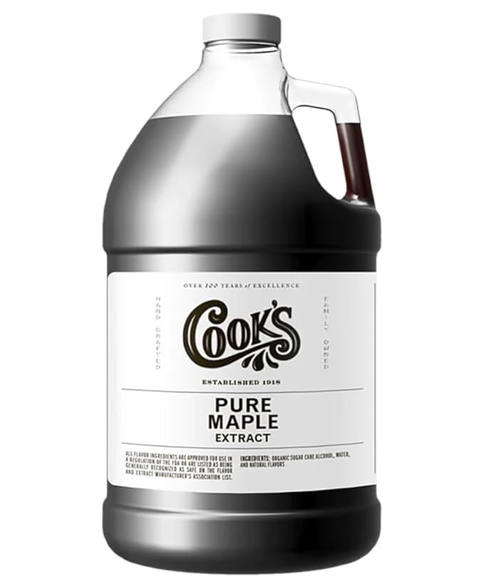 Cook's, Pure Maple Extract, All Natural Premium Maple Sap from Vermont's Finest Maple Trees, 128 oz (1 Gallon)