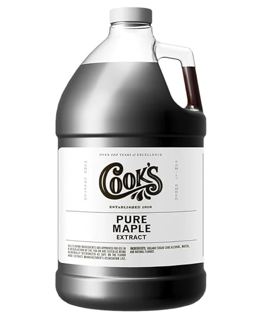 Cook's, Pure Maple Extract, All Natural Premium Maple Sap from Vermont's Finest Maple Trees, 128 oz (1 Gallon)