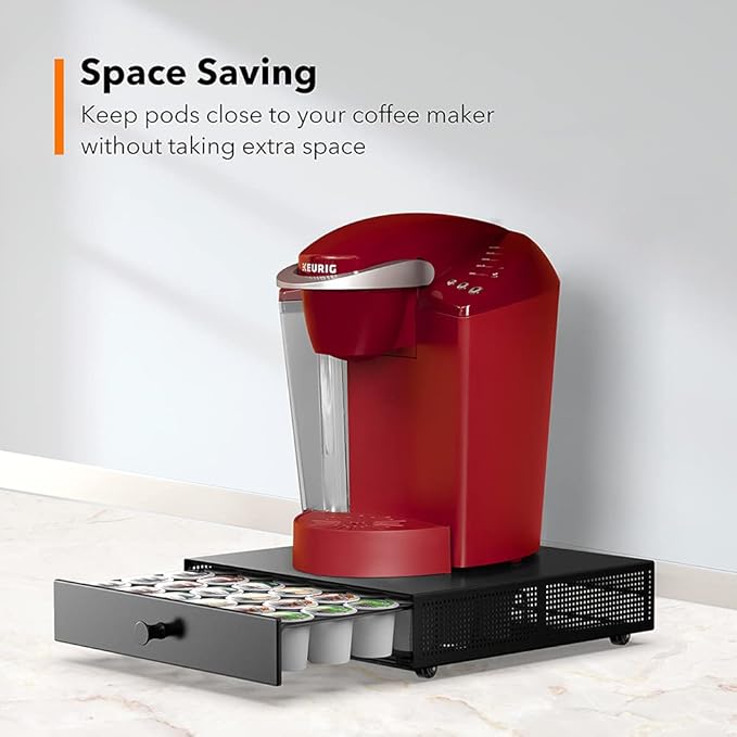 SICHEER K Cup Organization Storage Drawer Maker K Cup Holder Coffee Pod Organizer Stand Tray Counter Rack Countertop Maker Stand Capsules Compatible with Keurig Accessories Holds 36 Pods