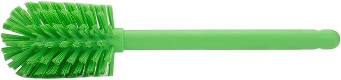 SPARTA Large Water Bottle Brush Ideal for Wide-Mouth Jars, Bottles and Tumblers, Dishwashing Tool with Handle for Home and Commercial Kitchens, Plastic, 12 Inches, Lime, (Pack of 6)
