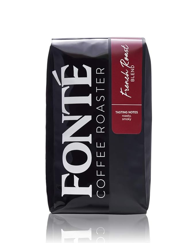 Fonte Coffee Roaster - French Press - Medium-Dark Fresh Roast - Roasted in Seattle - Single Origin - Roasty, Earthy - 12 oz - French Roast