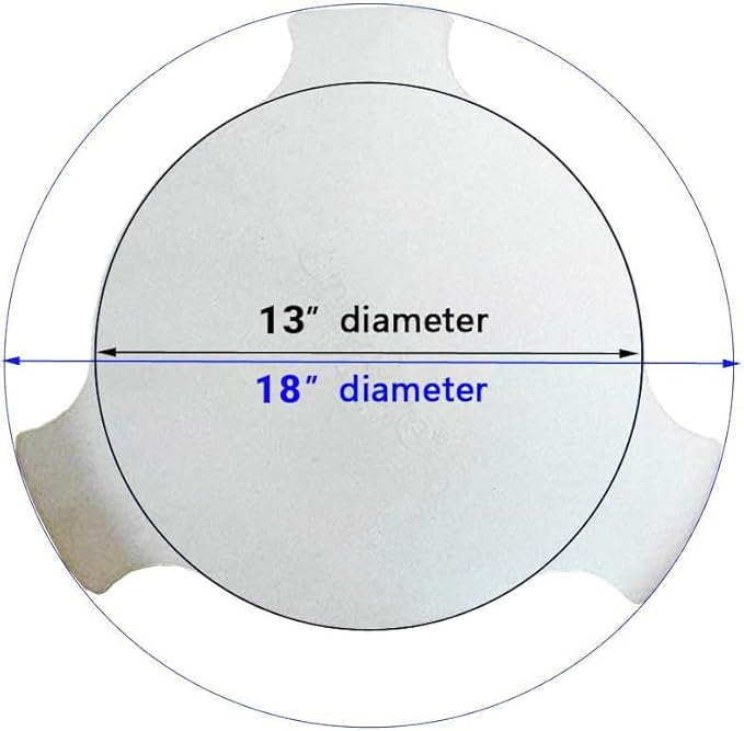 Onlyfire Pizza Stone Heat Deflector for Large Big Green Egg, 18 Inch